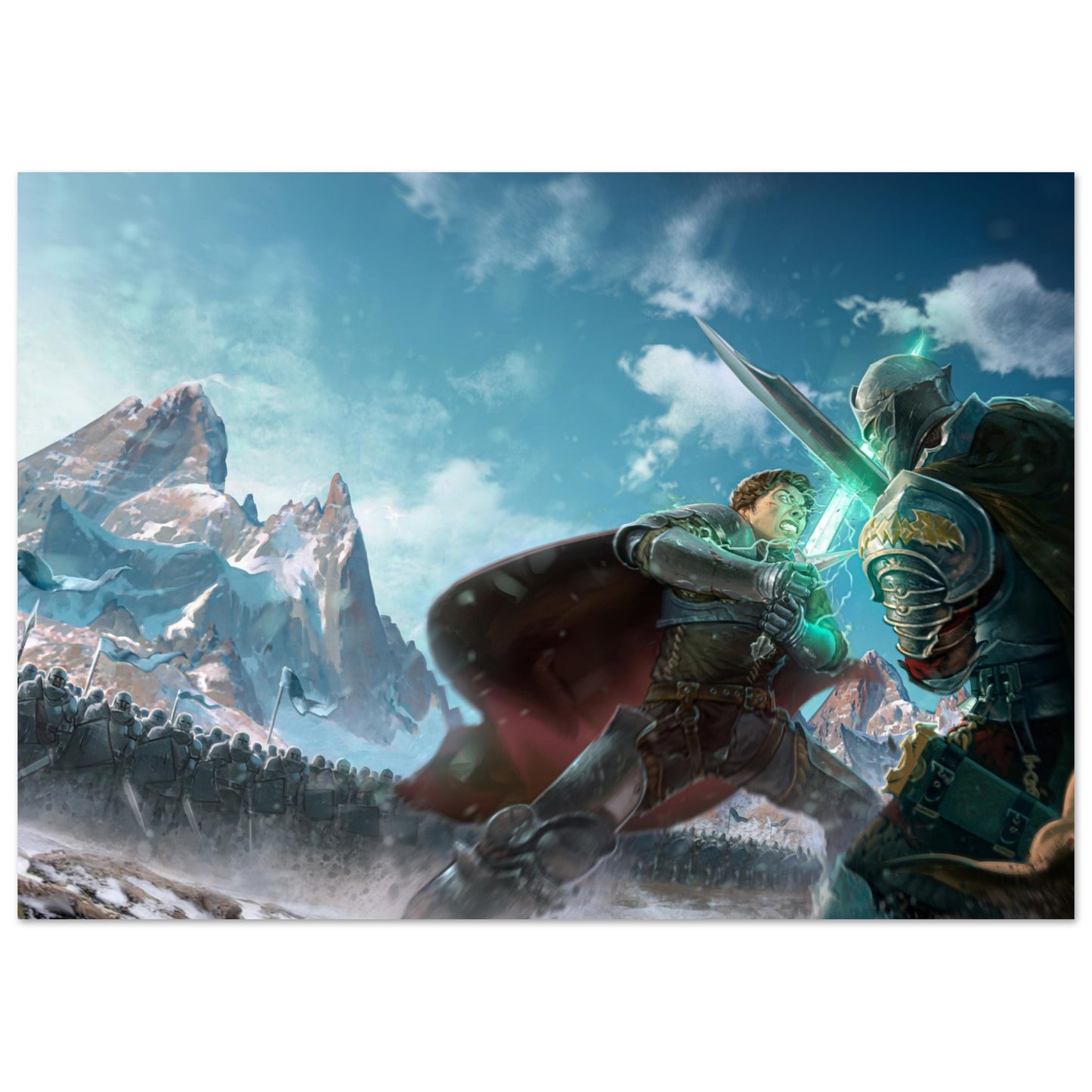 Premium Matte Paper Poster, Arcane Knight Book 3 Artwork by Richard Sashigane