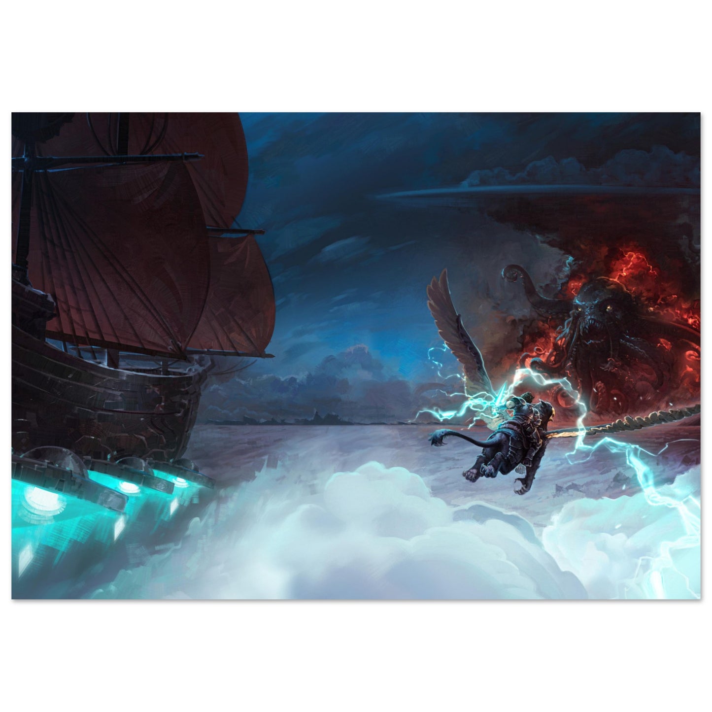 Premium Matte Paper Poster, Arcane Knight Book 4 Artwork by Richard Sashigane